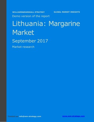 WMStrategy Demo Lithuania Margarine Market September 2017