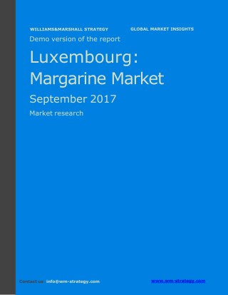 WMStrategy Demo Luxembourg Margarine September 2017