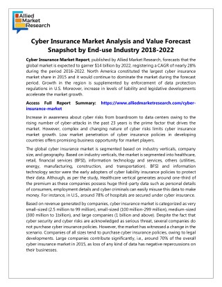 Cyber Insurance Industry