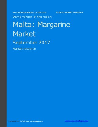 WMStrategy Demo Malta Margarine Market September 2017