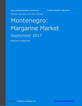 WMStrategy Demo Montenegro Margarine Market September 2017