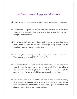 eCommerce App or Website: What is better for your business?