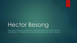 Hector Besong - Portfolio Manager From The Netherlands