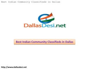 Best Indian Community Classifieds in Dallas