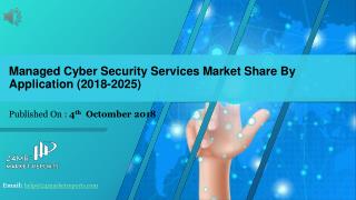 Managed cyber security services market share by application (2018 2025)