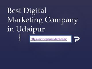 Best Digital Marketing Company in Udaipur