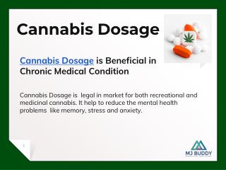 Cannabis dosage