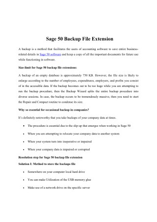 Sage 50 Backup File Extension