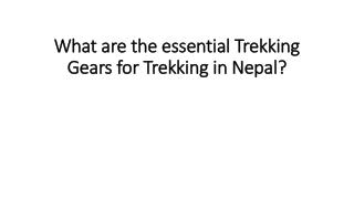 What are the essential Trekking Gears for Trekking in Nepal?