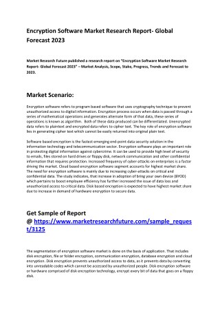 Encryption Software Market 2023 by Global Key Players, Trends, Market Size, Growth and Forecast