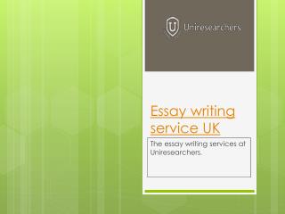 Essay writing service uk