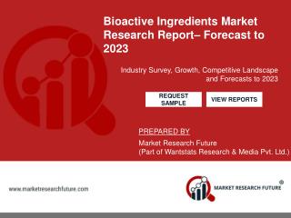 Global Bioactive Ingredients Market 2017 – 2013 | Market Research Future