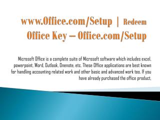 office.com/setup, www.office.com/setup