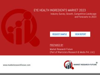 Eye Health Ingredients Market Research Report- Forecast till 2023