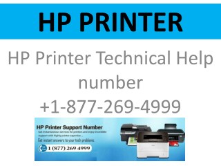 HP Printer Customer Help 1-877-269-4999