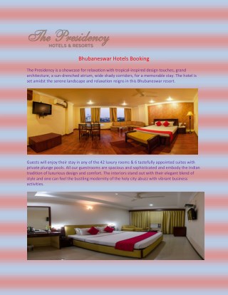 Bhubaneswar Hotels Booking