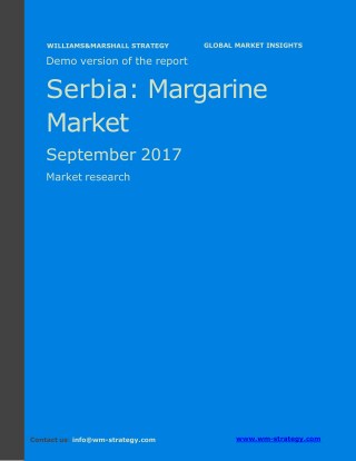 WMStrategy Demo Serbia Margarine Market September 2017