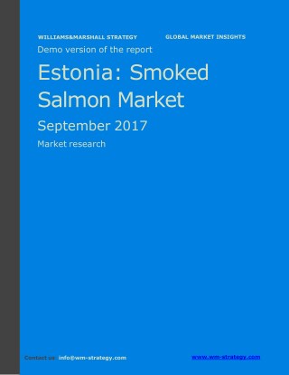 WMStrategy Demo Estonia Smoked Salmon Market September 2017