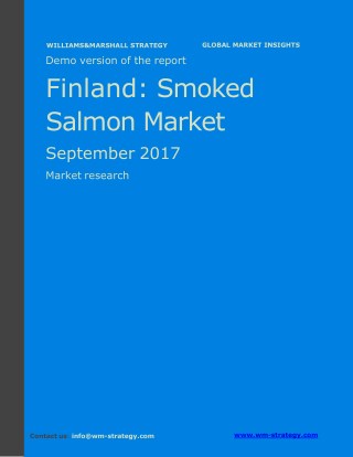 WMStrategy Demo Finland Smoked Salmon Market September 2017