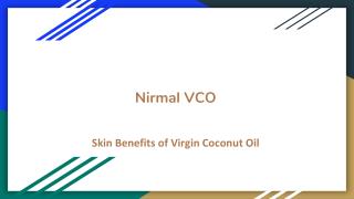 Skin Benefits of Virgin Coconut Oil