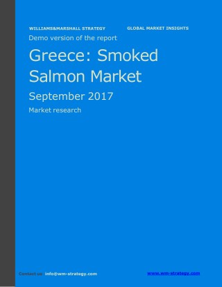 WMStrategy Demo Greece Smoked Salmon Market September 2017