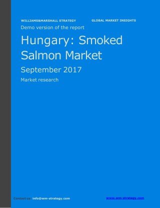 WMStrategy Demo Hungary Smoked Salmon Market September 2017