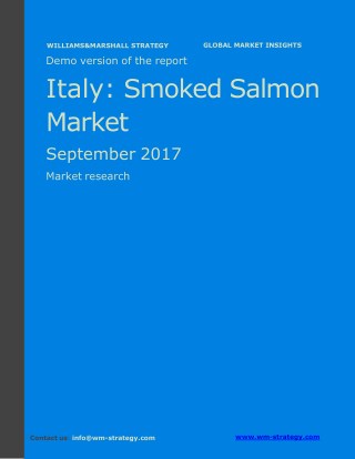 WMStrategy Demo Italy Smoked Salmon Market September 2017