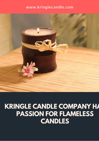 Kringle Candle Company has passion for flameless candles