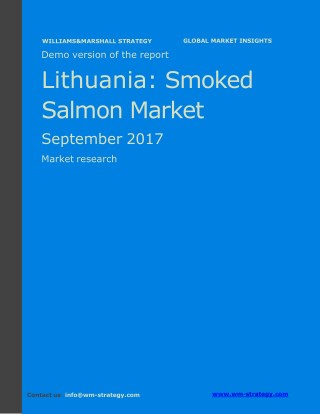 WMStrategy Demo Lithuania Smoked Salmon Market September 2017