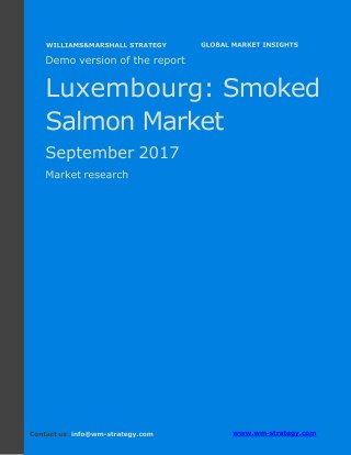 WMStrategy Demo Luxembourg Smoked Salmon Market September 2017