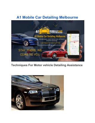 A1 Mobile Car Detailing Melbourne