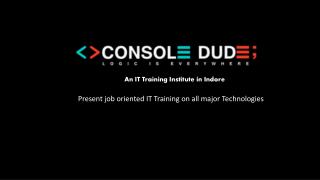 Best Android, Java, Angular Js, PHP, SEO Training Institute in Indore - Console Dude