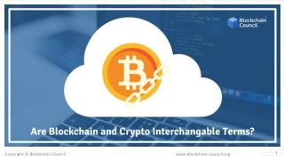 ARE BLOCKCHAIN AND CRYPTO INTERCHANGEABLE TERMS?