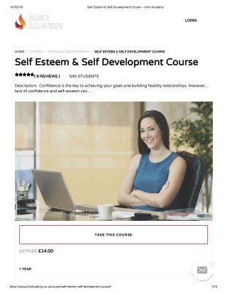 Self Esteem & Self Development Course - John Academy