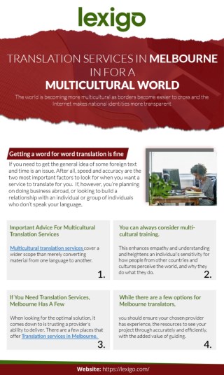 Multicultural translation services