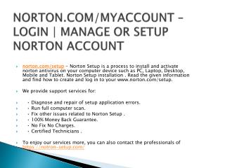 NORTON.COM/SETUP DOWNLOAD YOUR NORTON ACCOUNT