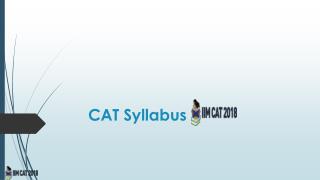 CAT Syllabus