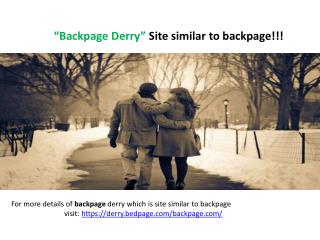 Backpage derry, Site similar to backpage!!!