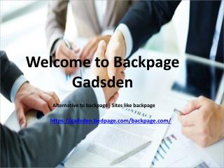 Backpage gadsden || Sites like backpage
