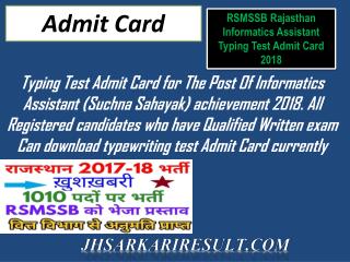 Admit card