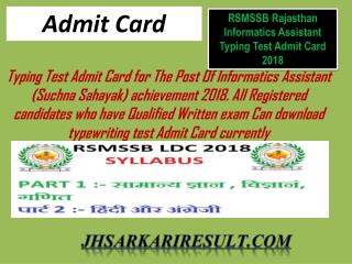 Admit Card