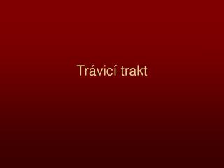 Trávicí trakt