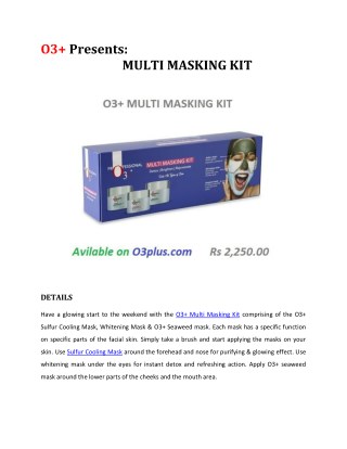 O3 MULTI MASKING KIT