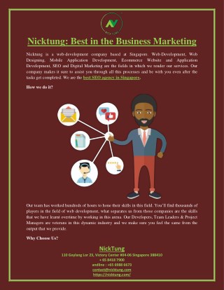 Nicktung: Best in the Business Marketing