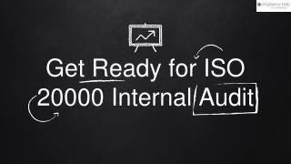 Get Ready for ISO 20000 Internal Audit