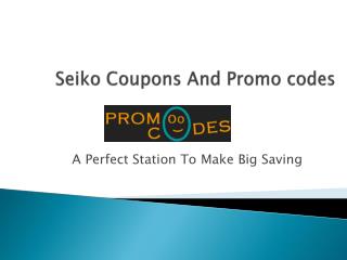 Seiko Promo Codes