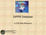 DIPPR Database