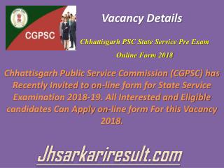 Vacancy Details