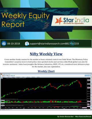 Weekly Equity Report- star india market research